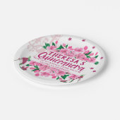 Zauberhafte Gartenmädchen - Lámpara rosa Pappteller (Schrägansicht)