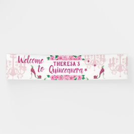 Zauberhafte Gartenmädchen - Lámpara rosa zapato Banner