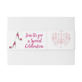 Zauberhafte Gartenmädchen - Lámpara rosa zapato Einladungsbanderole (Rückseitenbeispiel)