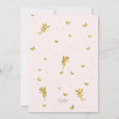 Zauberhafte Gartenmärchen, Mädchen zum 4. Geburtst Einladung (Rückseite)