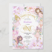 Zauberhafte Gartenmühle, rosa, violette Blumen Einladung (Vorderseite)