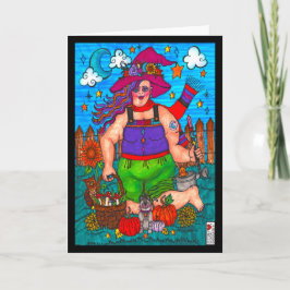 Zauberhafte Gartenzauberkunstkarte Karte
