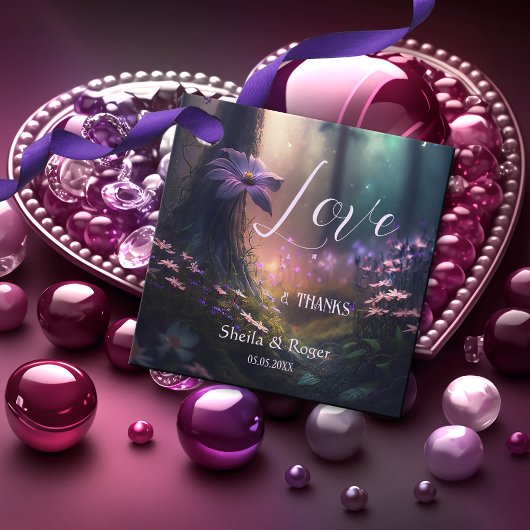 Zauberhafte Gastgeschenk Hochzeit des verzauberten Geschenkanhänger