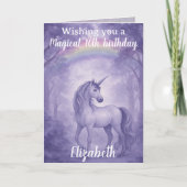 Zauberhafte Geburtstagsmagie Karte (Vorderseite)