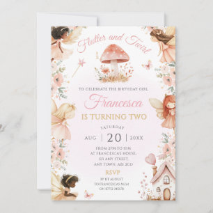 Zauberhafte Geburtstagsparty Fairy Garden Magie ei Einladung