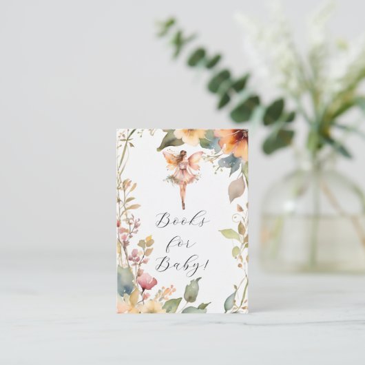 Zauberhafte Girl Books für Kinder Begleitkarte (Stehend Vorderseite)