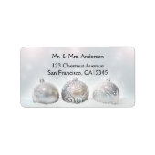 Zauberhafte, glänzende Lichter - Weihnachtsadresse Adressaufkleber (Vorne)