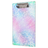 Zauberhafte Glitzer Glitzern rosa Design Klemmbrett (Links)