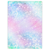 Zauberhafte Glitzer Glitzern rosa Design Klemmbrett (Rückseite)