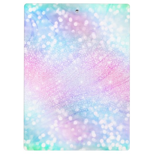 Zauberhafte Glitzer Glitzern rosa Design Klemmbrett (Rückseite)