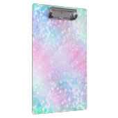 Zauberhafte Glitzer Glitzern rosa Design Klemmbrett (Rechts)