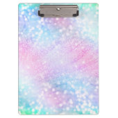 Zauberhafte Glitzer Glitzern rosa Design Klemmbrett (Vorderseite)