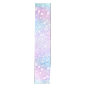 Zauberhafte Glitzer-Glitzern Rosa Design Mittelgroßer Tischläufer