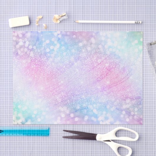Zauberhafte Glitzer Glitzern rosa Design Seidenpapier (Handwerk)