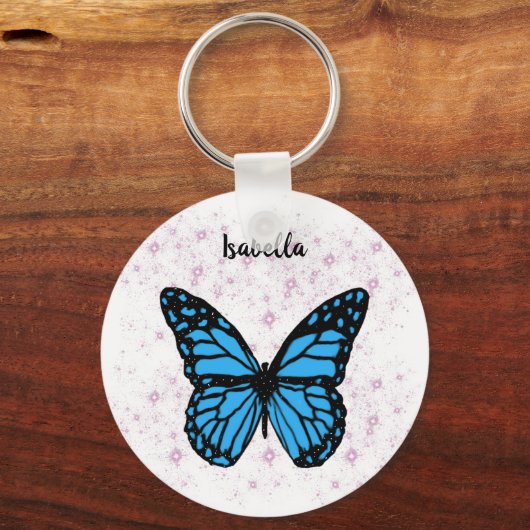 Zauberhafte Glitzer-Kunst Schlüsselanhänger (Vorderseite)