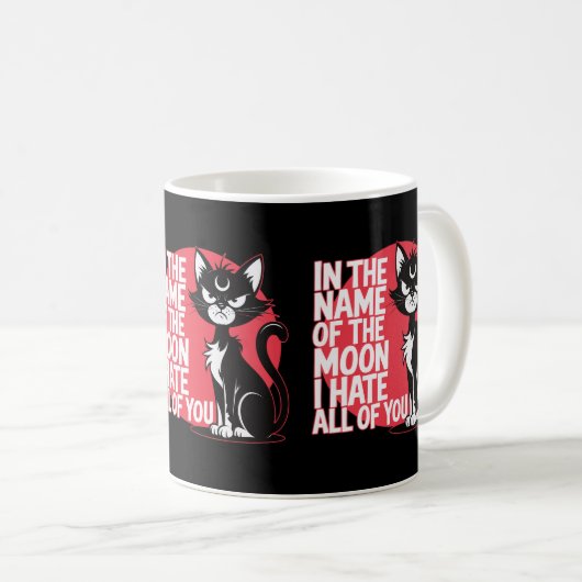 Zauberhafte gry Grumpy Cats Eigentümer Katzenklats Kaffeetasse (VorderseiteRechts)