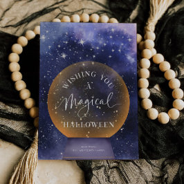 Zauberhafte Halloween-Weihnachtskarte Einladung