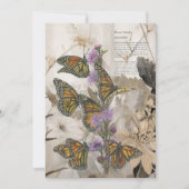 Zauberhafte handgemalte Monarchschmetterlinge Feiertagskarte (Vorderseite)