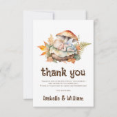 Zauberhafte Herbstdusche aus Woodland Dankeskarte (Vorderseite)