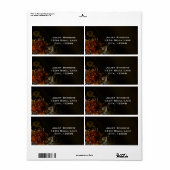 Zauberhafte Herbstkulisse Rose auf elegante Hochze (Vorne)