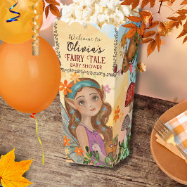 Zauberhafte Herbstmärchen mit Babydusche Popcorn Geschenkschachtel