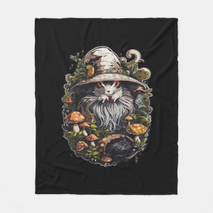 Zauberhafte Hexe Whimsigoth & Mystische Kunst für Fleecedecke