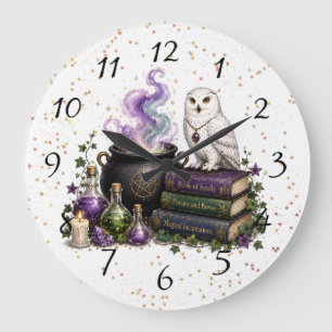 Zauberhafte Hexen- & Magier-Geburtstagsgeschenke Große Wanduhr