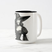 Zauberhafte Hexenkunst-Tasse Zweifarbige Tasse (VorderseiteRechts)