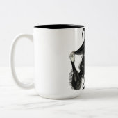 Zauberhafte Hexenkunst-Tasse Zweifarbige Tasse (Links)