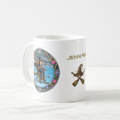 Zauberhafte Hexenpilotin Kaffeetasse (Vorderseite Links)