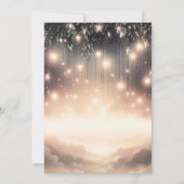 Zauberhafte Himmelsbaumglühenden Sterne & Wolken Q Einladung (Rückseite)