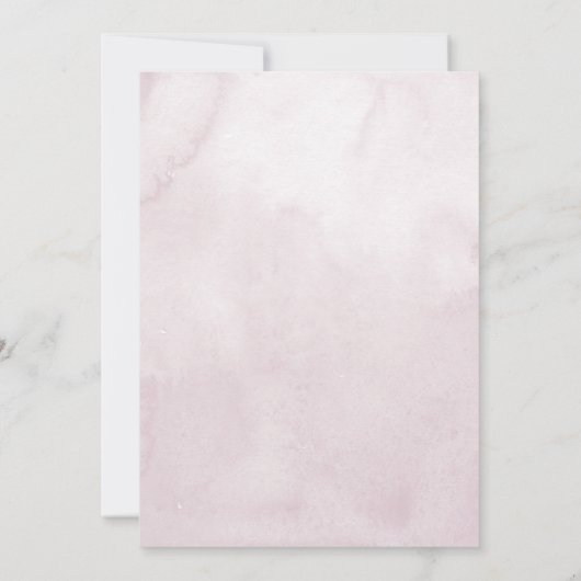 Zauberhafte Hochzeit der Wasserfarben Ankündigung (Rückseite)