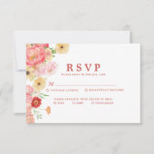 Zauberhafte Hochzeit der Wasserfarben RSVP Karte (Vorderseite)