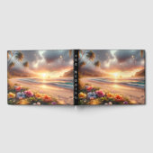 Zauberhafte Hochzeit des tropischen Hibiskus Beach Gästebuch (Voll)