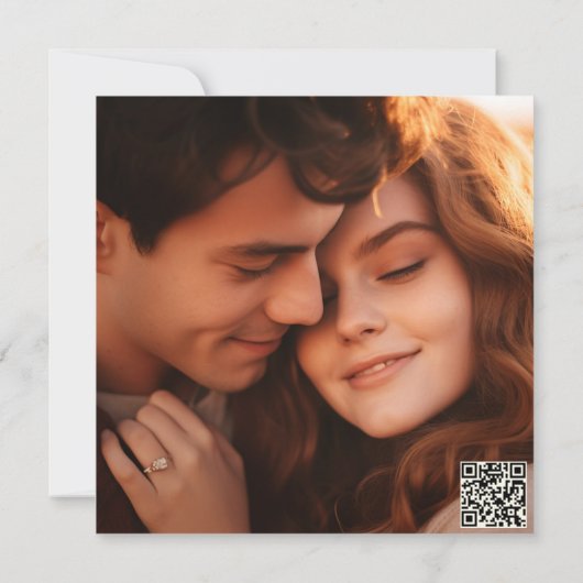 Zauberhafte Hochzeit Einladung (Rückseite)