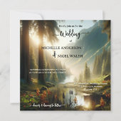 Zauberhafte Hochzeit Einladung (Vorderseite)