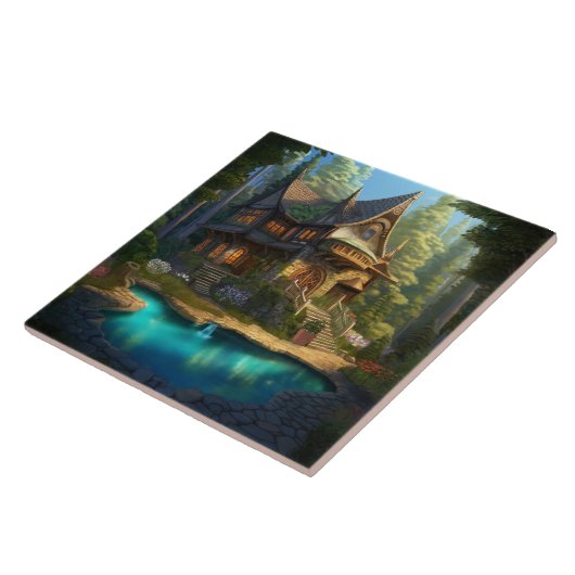 Zauberhafte Hütte mit Schwimmbad Fliese (Seite)