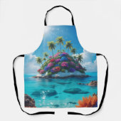 Zauberhafte Insellandschaft Schürze (Vorderseite)