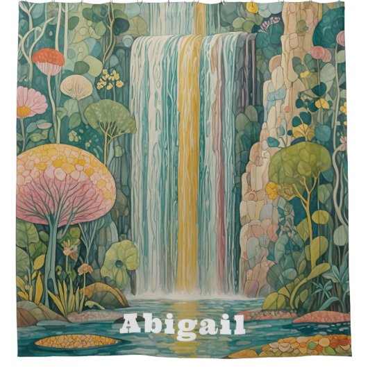 Zauberhafte Kaskade der Träume Duschvorhang (Vorderseite)