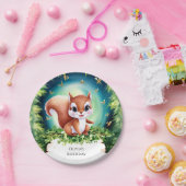 Zauberhafte Kinder Eichhörnchen Geburtstag Pappteller (Party)