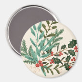 Zauberhafte Klassik Elegance Weihnachten Magnet (Vorderseite/Rückseite)