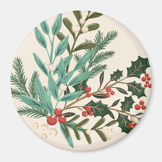 Zauberhafte Klassik Elegance Weihnachten Magnet (Vorne)