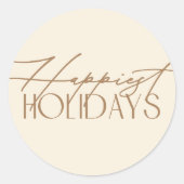 Zauberhafte Klassik Elegance Weihnachten Runder Aufkleber (Vorderseite)