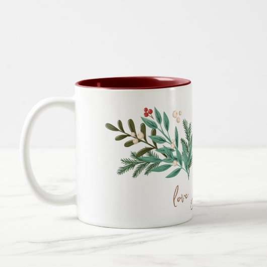 Zauberhafte Klassik Elegance Weihnachten Zweifarbige Tasse (Links)