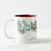 Zauberhafte Klassik Elegance Weihnachten Zweifarbige Tasse (Links)