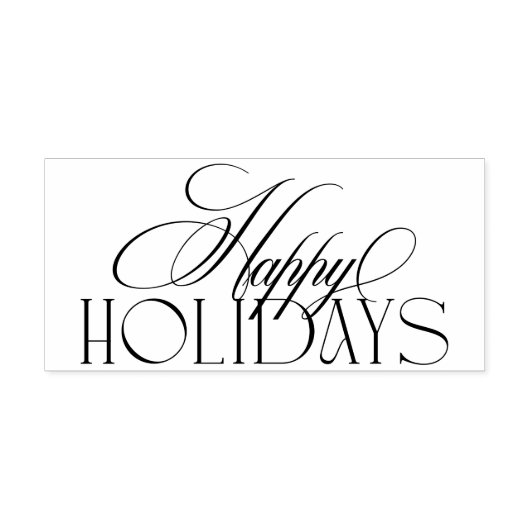 Zauberhafte Klassik Schwarze Elegance Fappy Holida Permastempel (Design)