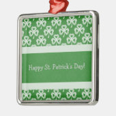 Zauberhafte Kleeblatts Premium Square Ornament (Links)