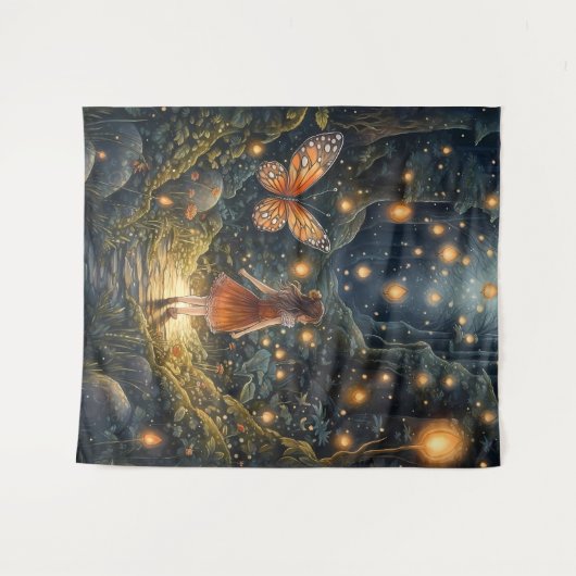 Zauberhafte Kunstkids oder Kinderzimmer Room Wall Wandteppich (Vorderseite (Horizontal))