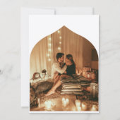 Zauberhafte, kurvige 2 Fotos Kunstlandschaft Hochz Einladung (Rückseite)