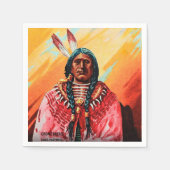 Zauberhafte Laternengläser mit glatter Streifenbri Serviette (Vorderseite)